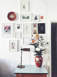 Herz und Blut Wand collage