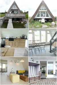 Collage Boothaus Usedom Achterwasser