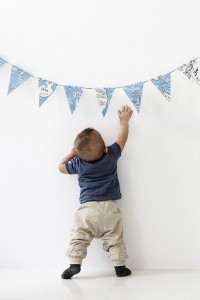 DIY Wimpelkette Photowall Tapete