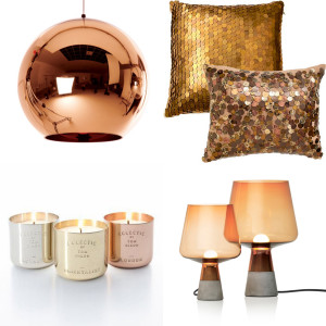 Kupfer Metall Collage Moodboard