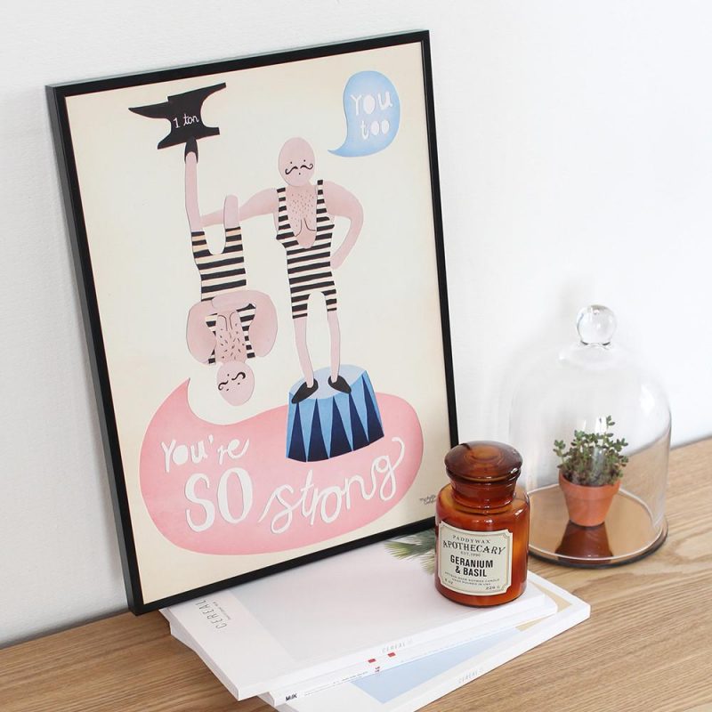 Michelle Carlslund You are so strong Poster