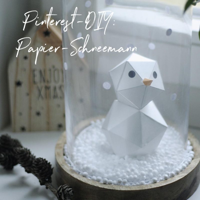 Pinterest Praxistest: DIY-Papier-Schneemann | Pinspiration