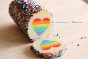 Pinterest Regenbogen Herzkekse Tutorial Test schneiden